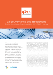 Gouvernance des associations: synthèse des résultats de l'enquête quantitative CPCA / CNAM