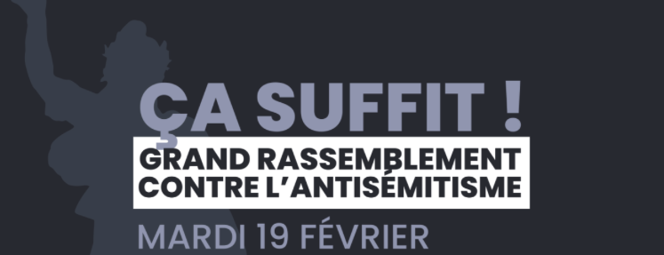 Mobilisation pour « dire non à l’antisémitisme »